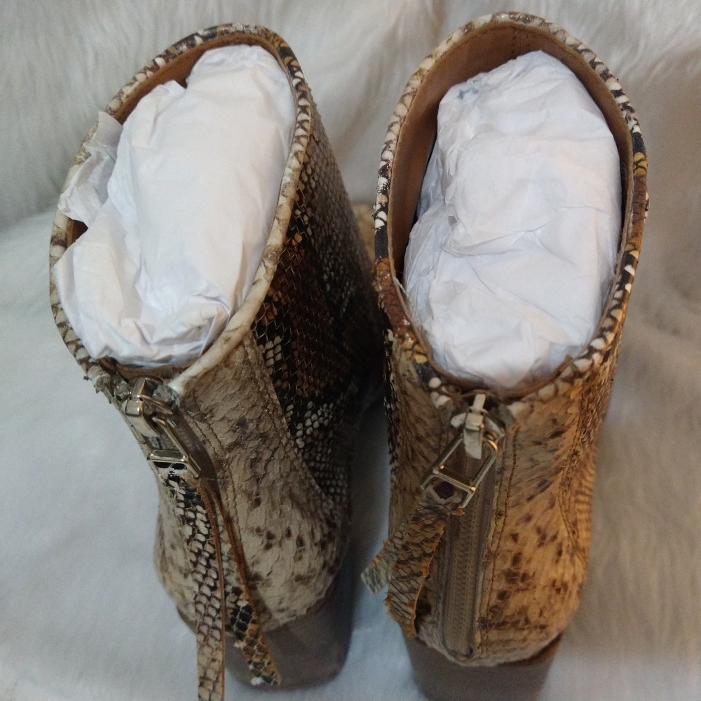 βπΌ On Hold βπΌ Golo Snake Print Leather Bootie - Picture 6 of 9